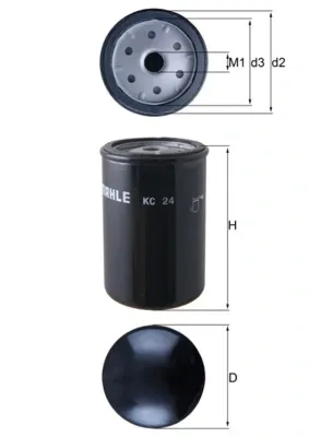 Топливный фильтр KC24 Mahle Original