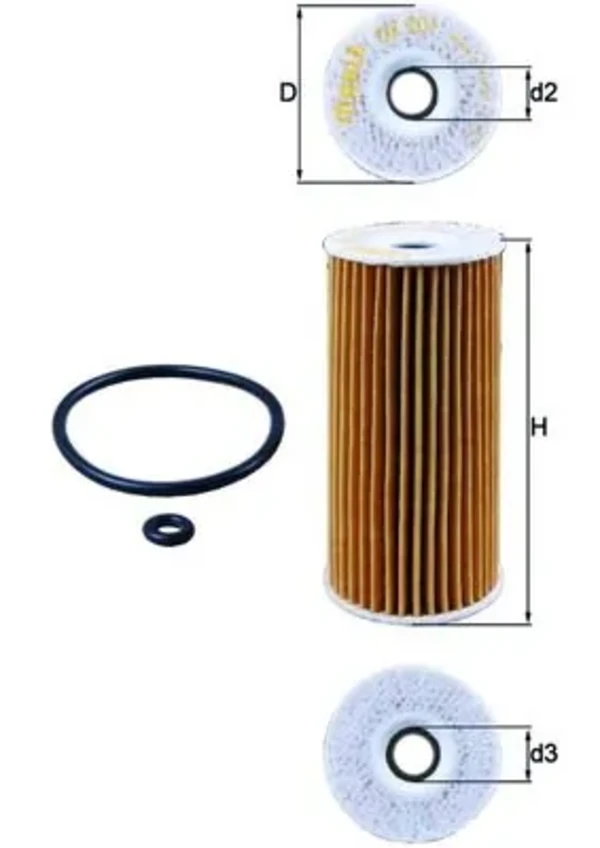 Масляный фильтр OX201D Mahle Original