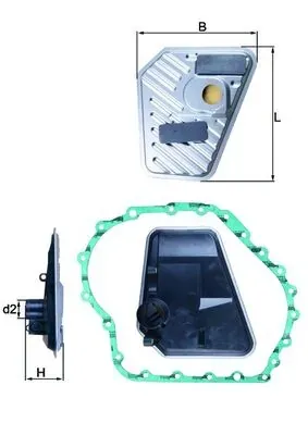 Фильтр АКПП HX168D Mahle Original