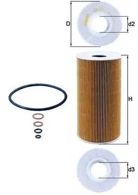 Масляный фильтр OX126D Mahle Original