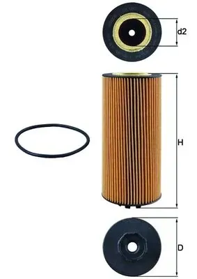 Масляный фильтр OX987D Mahle Original