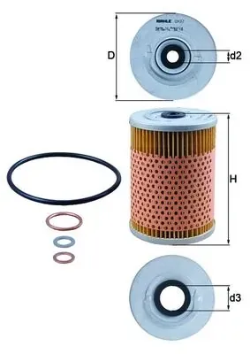 Масляный фильтр OX32D Mahle Original