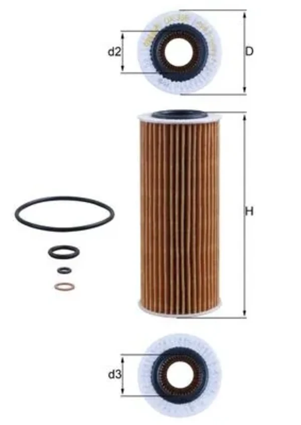 Масляный фильтр OX368D1 Mahle Original