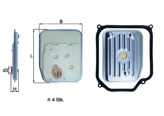 Фильтр АКПП HX147KIT1 Mahle Original