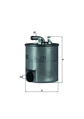 Топливный фильтр KL174 Mahle Original