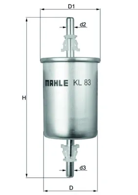 Топливный фильтр KL83 Mahle Original