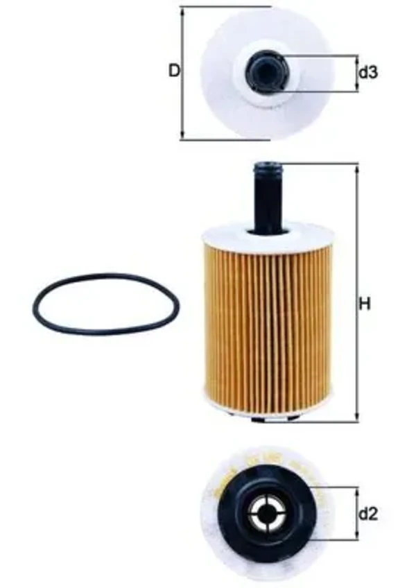 Масляный фильтр OX188D Mahle Original