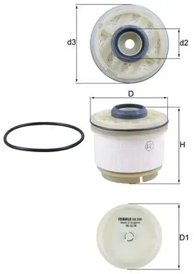 Топливный фильтр KX268D Mahle Original