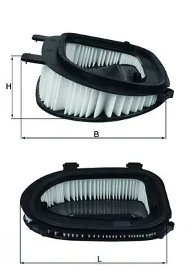 Воздушный фильтр LX3541 Mahle Original