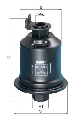 Топливный фильтр KL509 Mahle Original