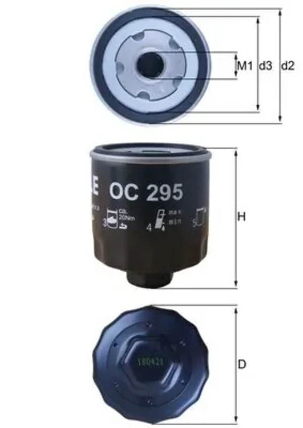 Масляный фильтр OC295 Mahle Original