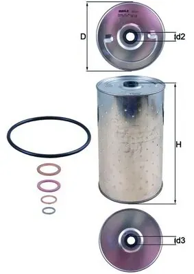 Масляный фильтр OX30D Mahle Original