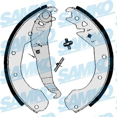 Задние барабанные колодки 84650 Samko