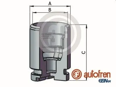 Поршень суппорта тормозного заднего D025637 Autofren
