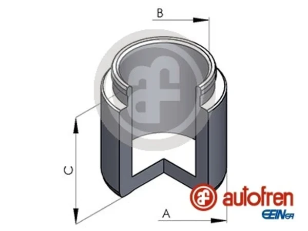 Поршень суппорта тормозного переднего D025128 Autofren