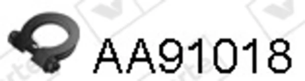 Хомут глушителя передний AA91018 Veneporte