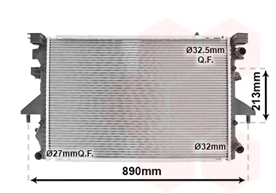 Радиатор 58002232 VAN Wezel