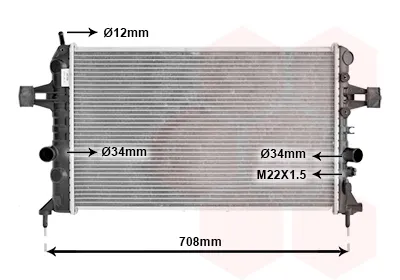 Радиатор 37002440 VAN Wezel