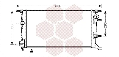 Радиатор 43002445 VAN Wezel