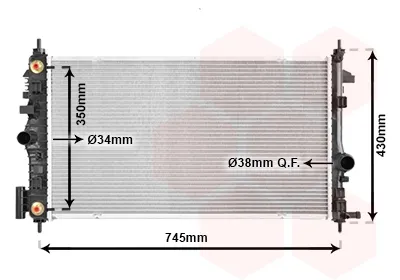 Радиатор 37002473 VAN Wezel