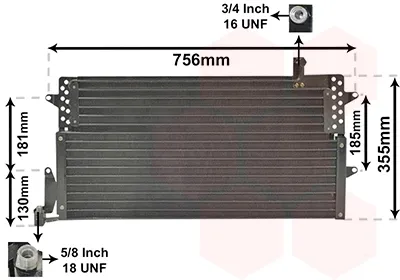 Радиатор кондиционера 58005161 VAN Wezel
