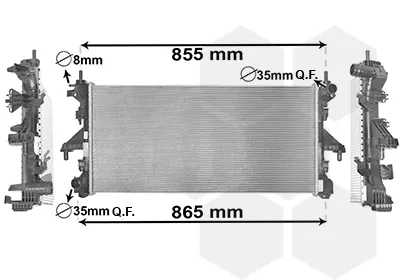 Радиатор 17002398 VAN Wezel