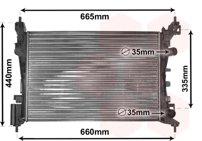 Радиатор 37002408 VAN Wezel