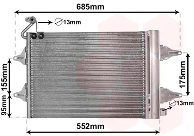 Радиатор кондиционера 76005007 VAN Wezel