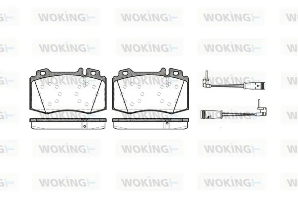 Передние тормозные колодки P669302 Woking