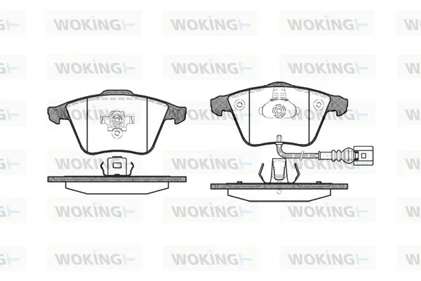 Передние тормозные колодки P864332 Woking