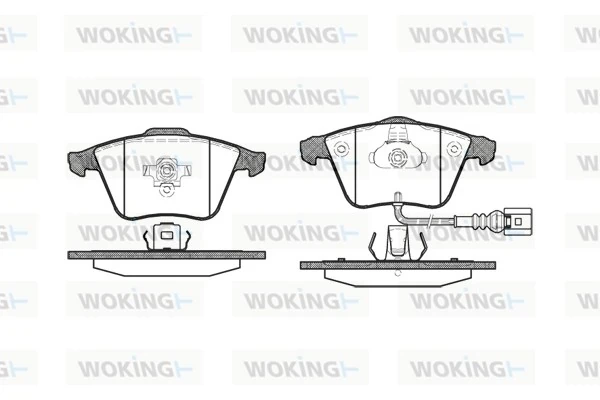 Передние тормозные колодки P864332 Woking