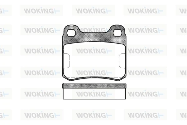 Задние тормозные колодки P057310 Woking