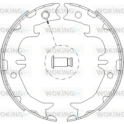 Колодки ручника Z474200 Woking