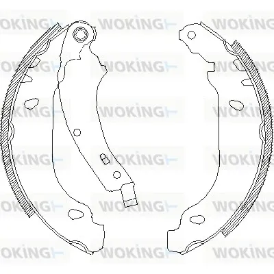 Задние барабанные колодки Z407400 Woking