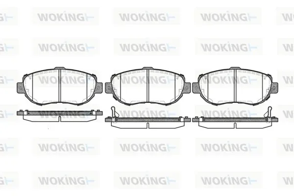Передние тормозные колодки P556302 Woking