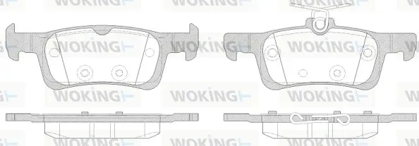 Задние тормозные колодки P1463300 Woking
