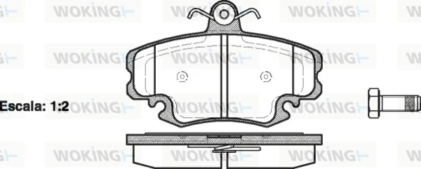 Передние тормозные колодки P041320 Woking
