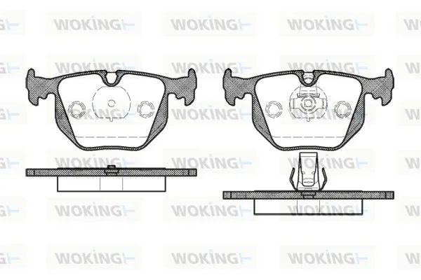 Задние тормозные колодки P281320 Woking