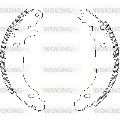 Задние барабанные колодки Z416900 Woking
