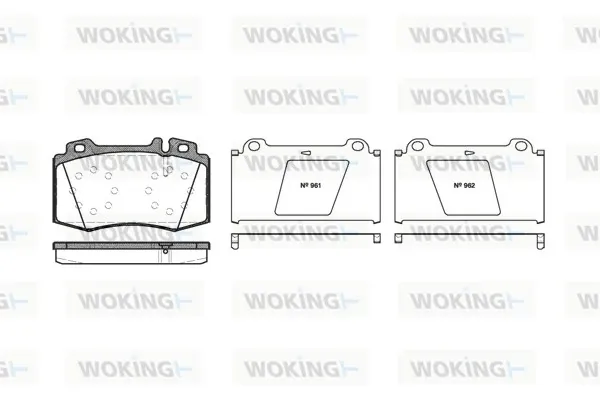 Передние тормозные колодки P669300 Woking