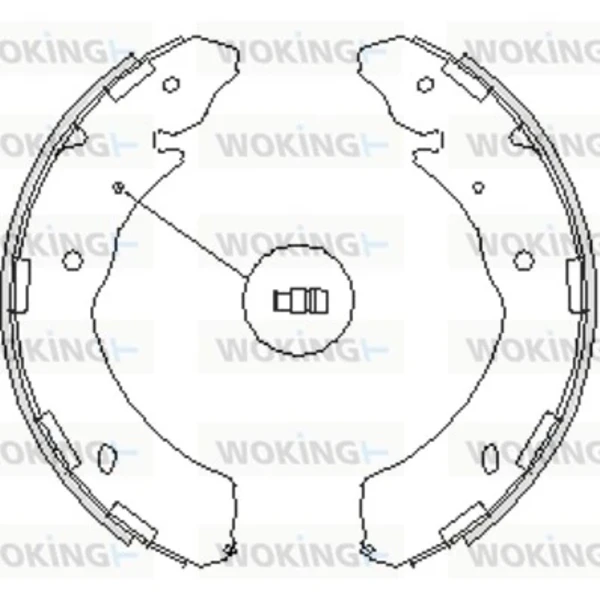 Задние барабанные колодки Z423600 Woking