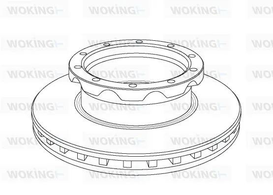 Передние тормозные диски NSA105020 Woking