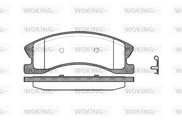Передние тормозные колодки P873302 Woking