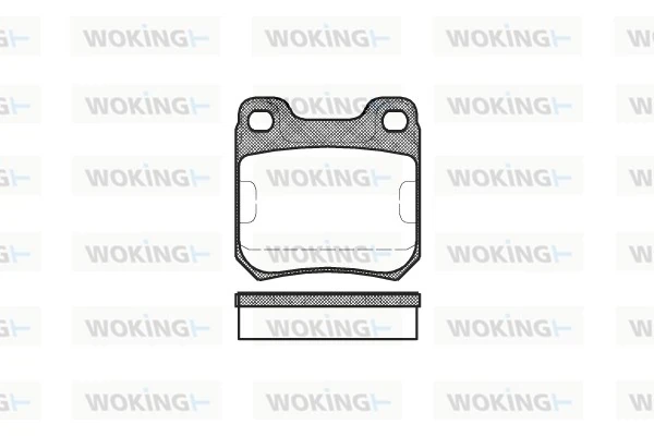 Задние тормозные колодки P339300 Woking