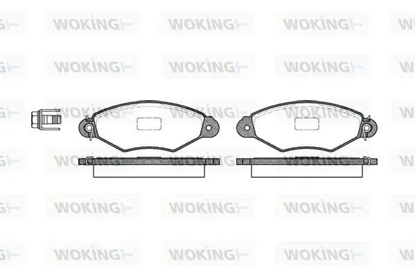 Передние тормозные колодки P743300 Woking