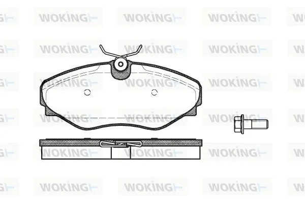 Передние тормозные колодки P934320 Woking