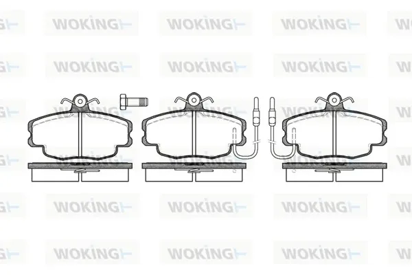 Передние тормозные колодки P041302 Woking