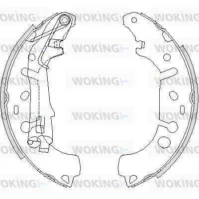 Задние барабанные колодки Z419200 Woking