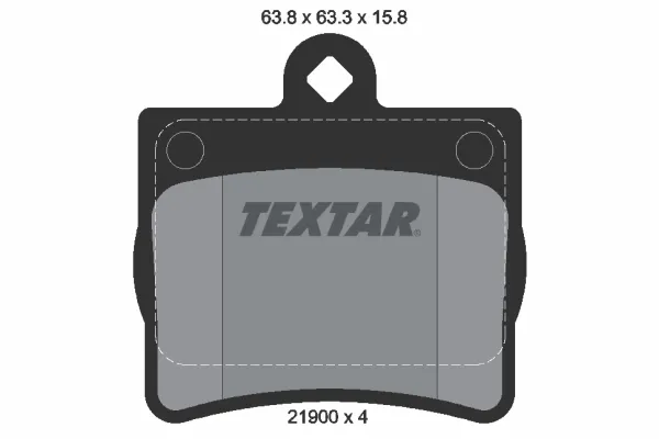 Задние тормозные колодки 2190003 Textar