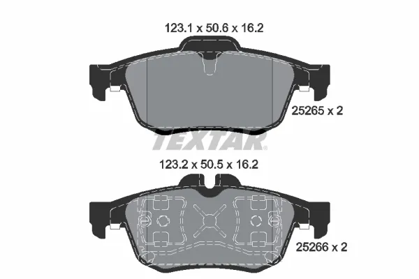 Задние тормозные колодки 2526501 Textar